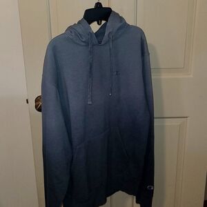 Grey to Navy Champion Hoodie
